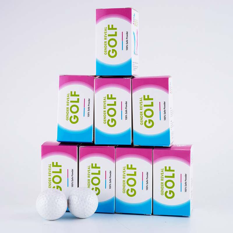 Gender Reveal Powder Golf Balls Set