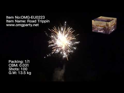 OMG Nuevo diseño EUO223 100 disparos ROAD TRIPPIN Pasteles Fuegos artificiales