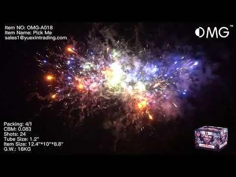 OMG-A018 24 disparos Pick Me 500 gramos Pasteles Fuegos artificiales