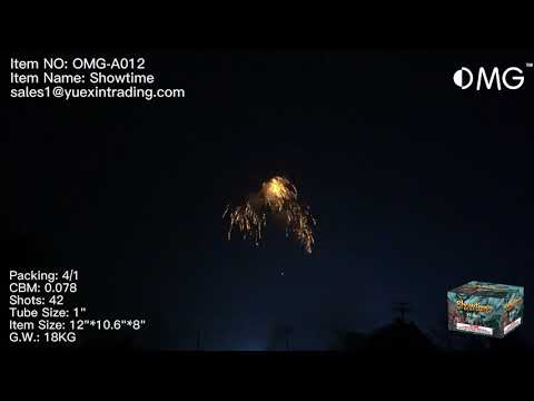OMG-A012 42 disparos Showtime 500 gramos Pasteles Fuegos artificiales