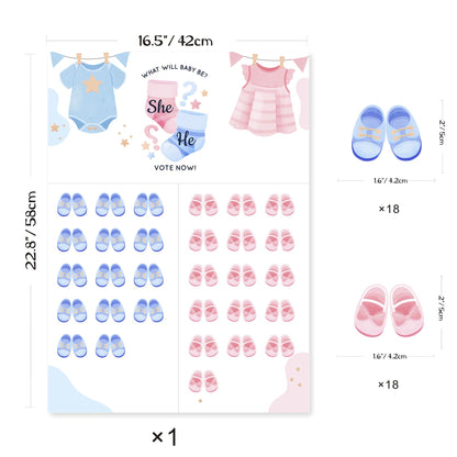 Gender Reveal Baby Shower Game Cards: Fun for Every Party!