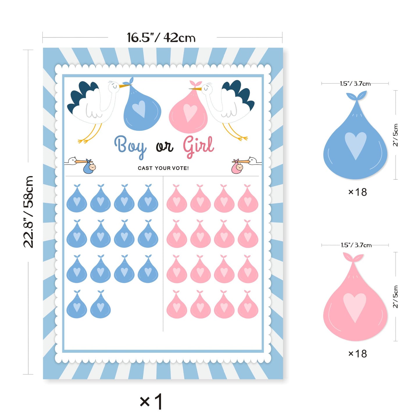 Gender Reveal Baby Shower Game Cards: Fun for Every Party!