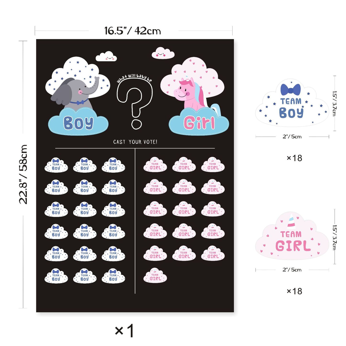 Gender Reveal Baby Shower Game Cards: Fun for Every Party!