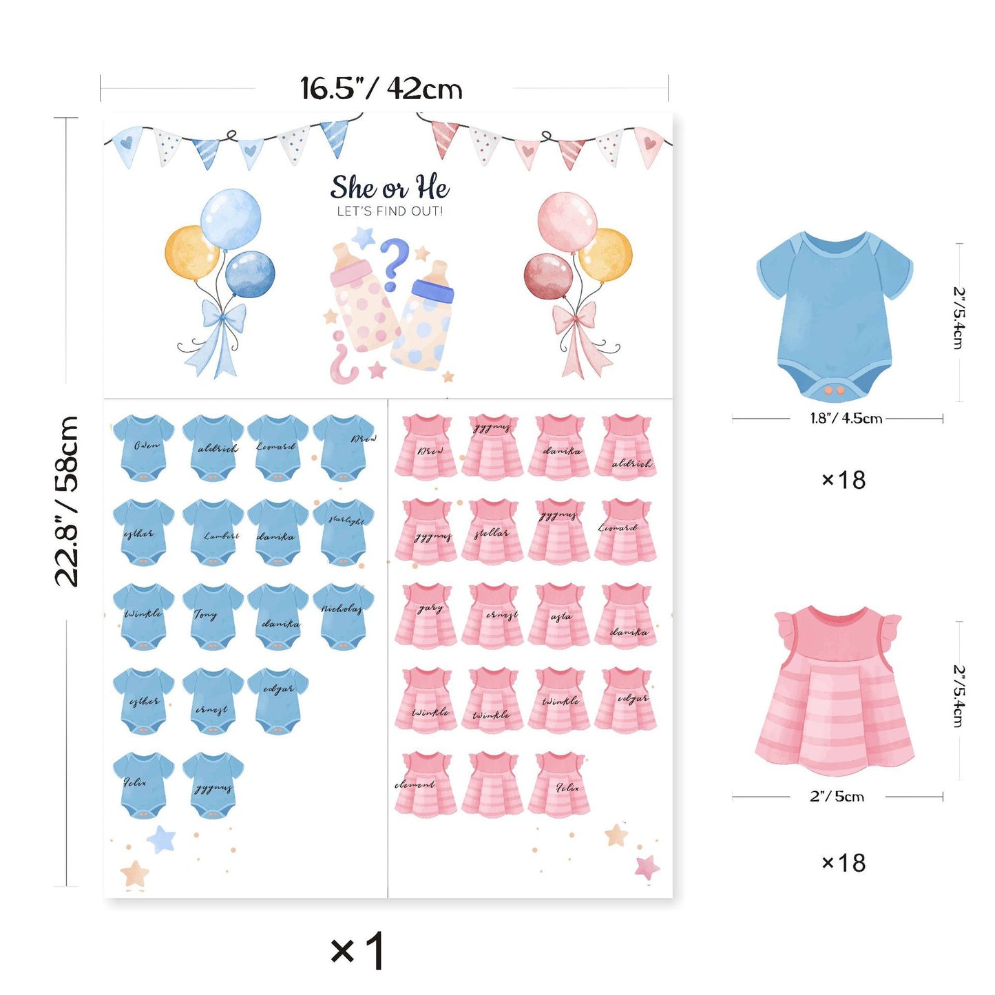 Gender Reveal Baby Shower Game Cards: Fun for Every Party!