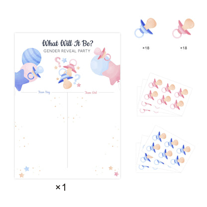 Gender Reveal Baby Shower Game Cards: Fun for Every Party!