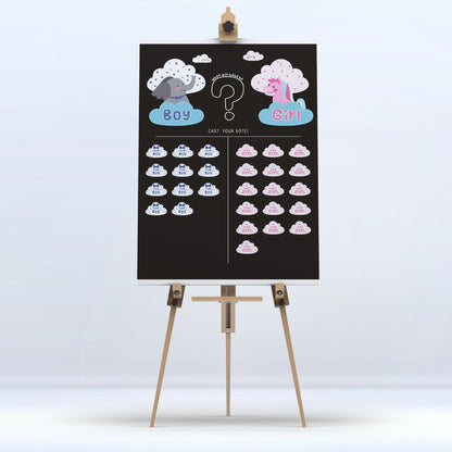 Gender Reveal Baby Shower Game Cards: Fun for Every Party!