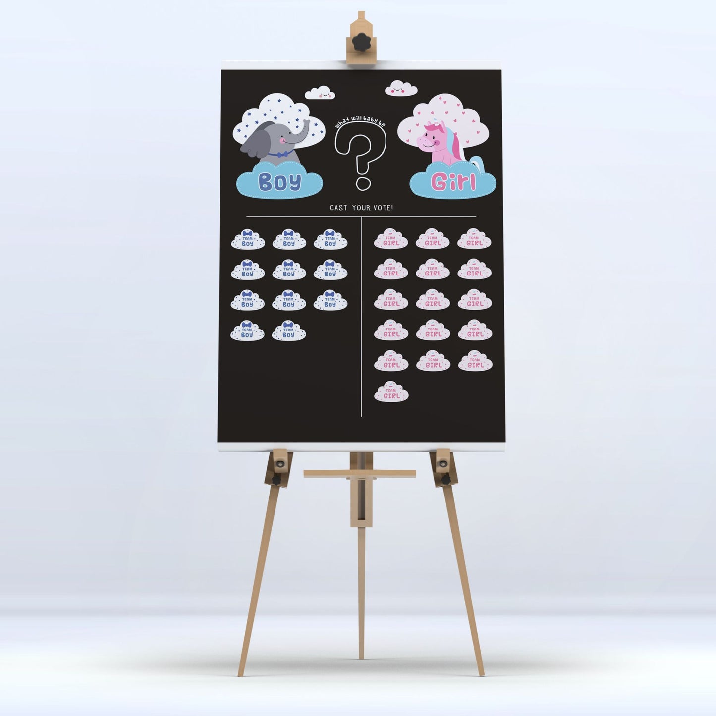 Gender Reveal Baby Shower Game Cards: Fun for Every Party!