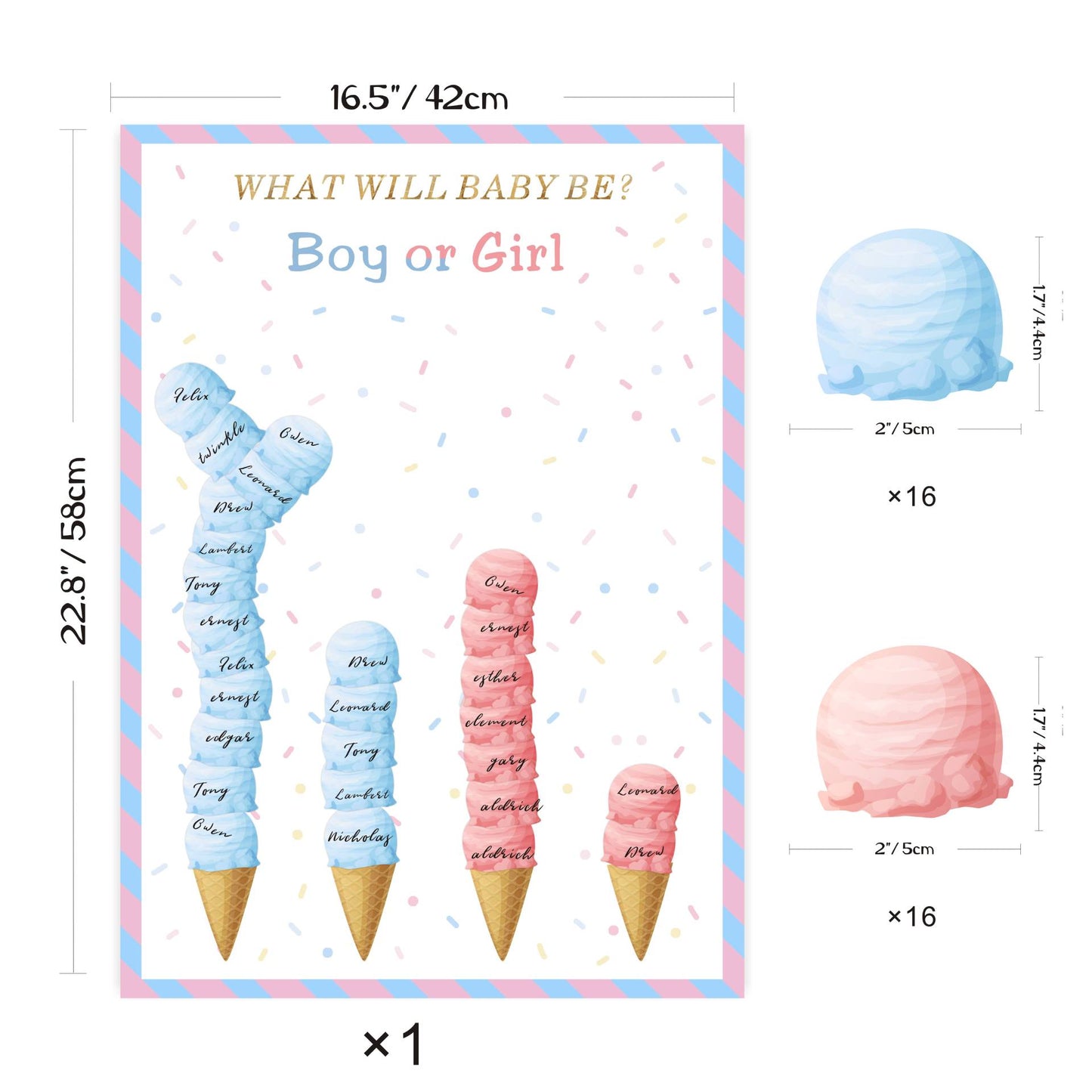 Gender Reveal Baby Shower Game Cards: Fun for Every Party!