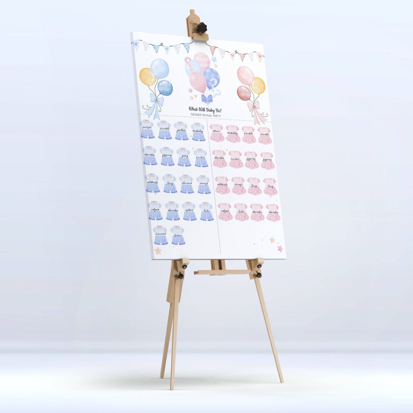 Gender Reveal Baby Shower Game Cards: Fun for Every Party!