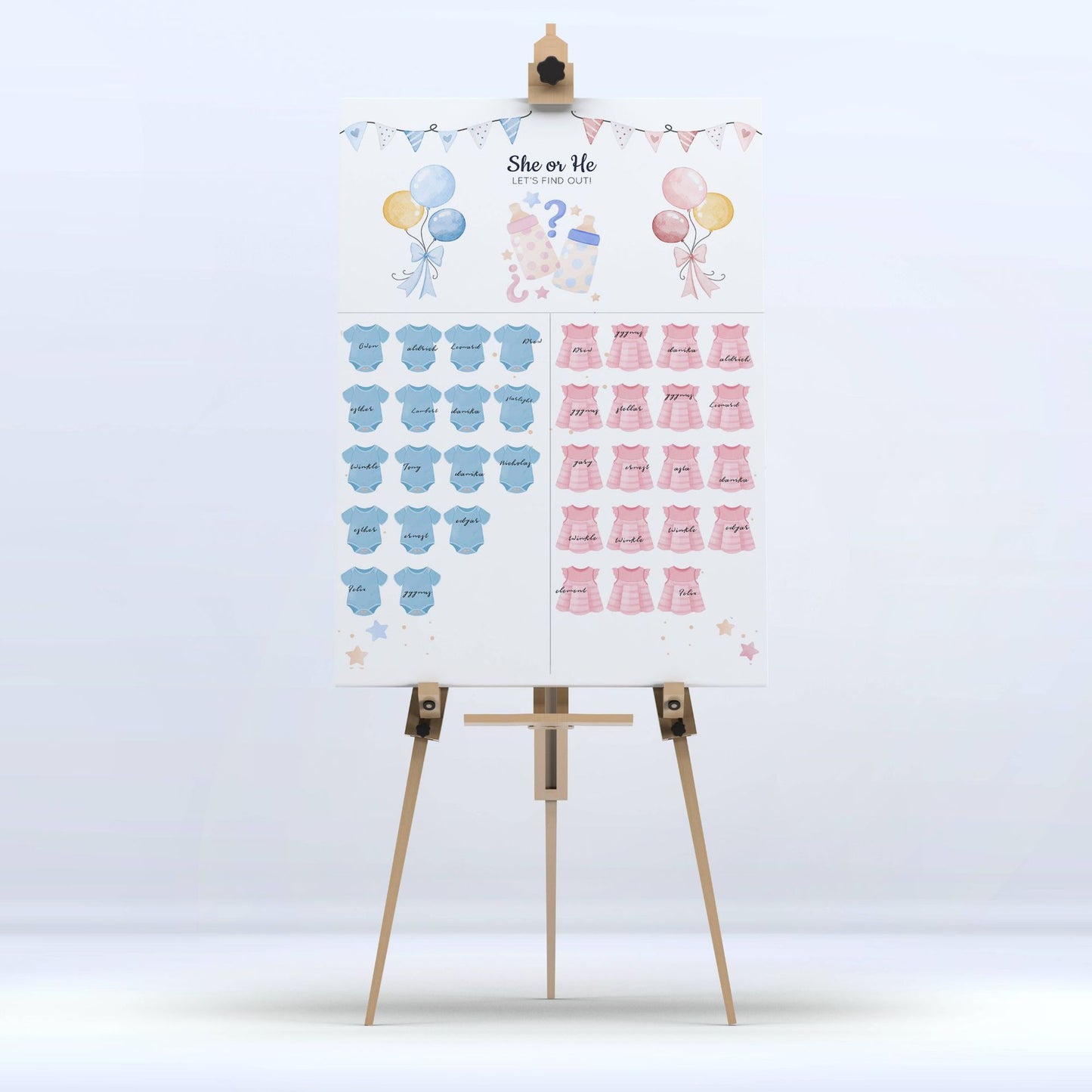 Gender Reveal Baby Shower Game Cards: Fun for Every Party!