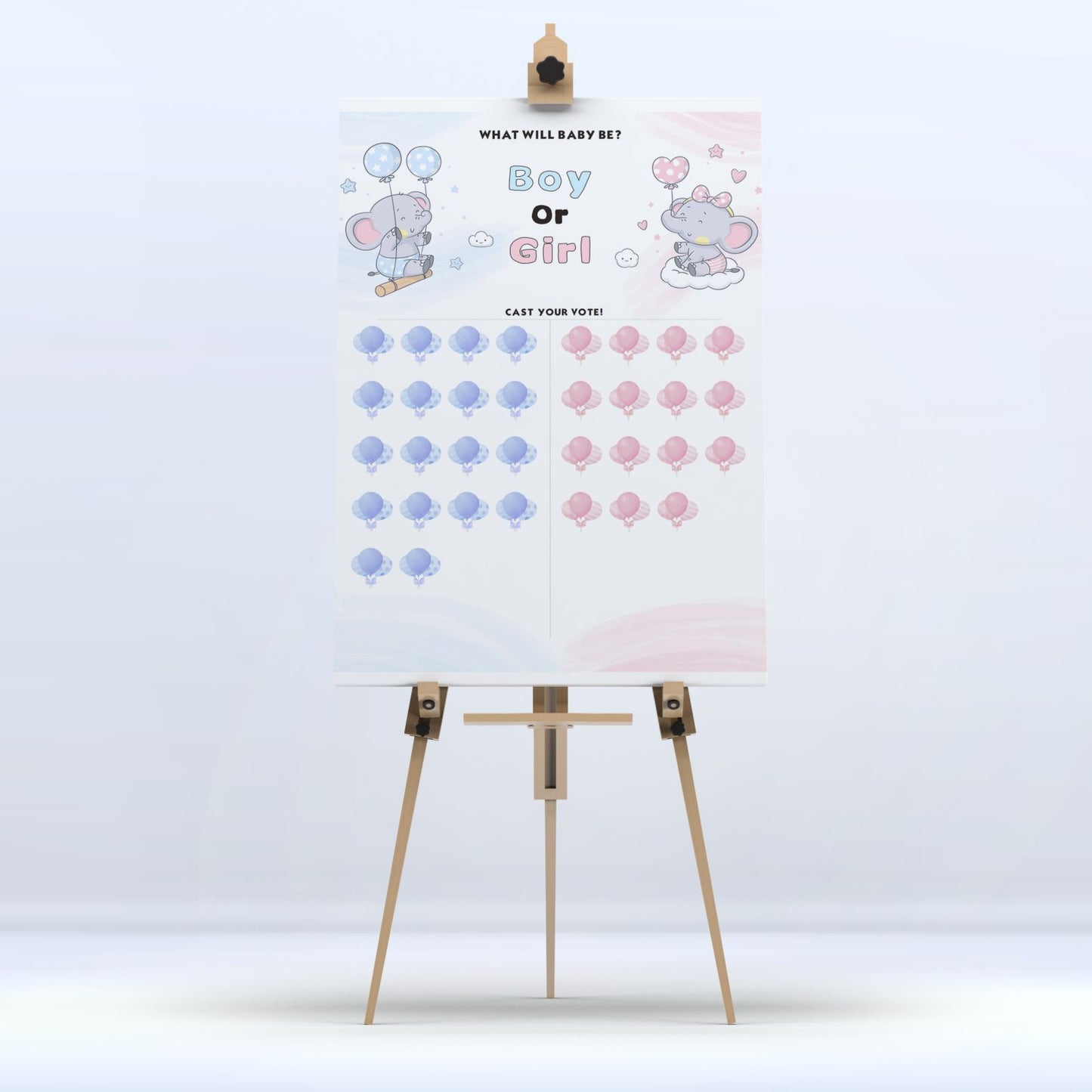 Gender Reveal Baby Shower Game Cards: Fun for Every Party!