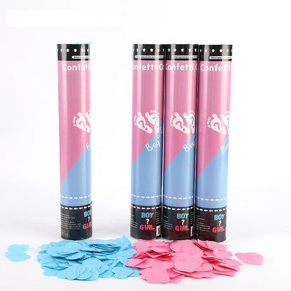 Gender Reveal Party Powder & Confetti Twister Handheld Cannon (Customizable)