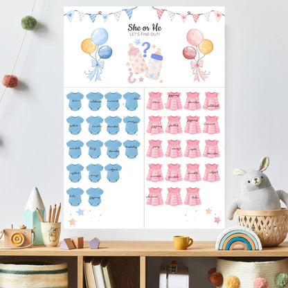 Gender Reveal Baby Shower Game Cards: Fun for Every Party!