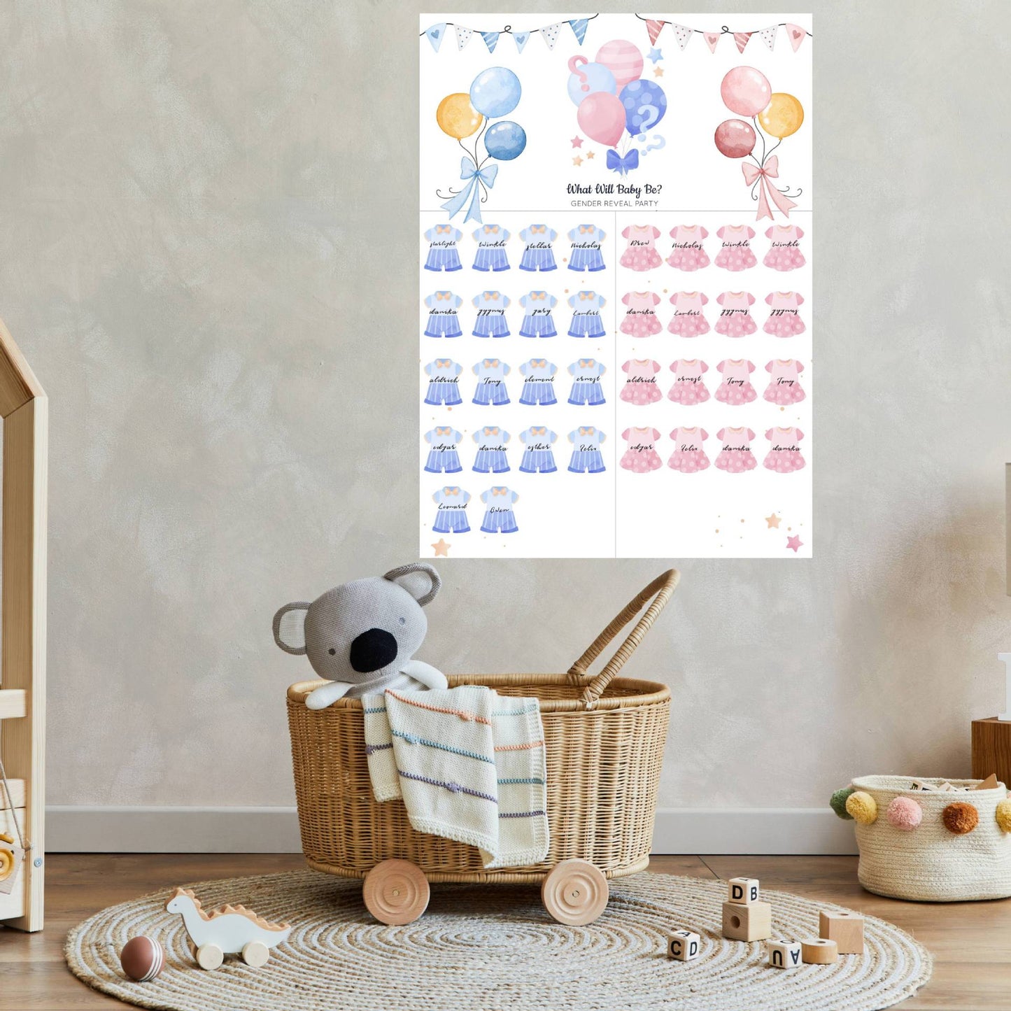Gender Reveal Baby Shower Game Cards: Fun for Every Party!