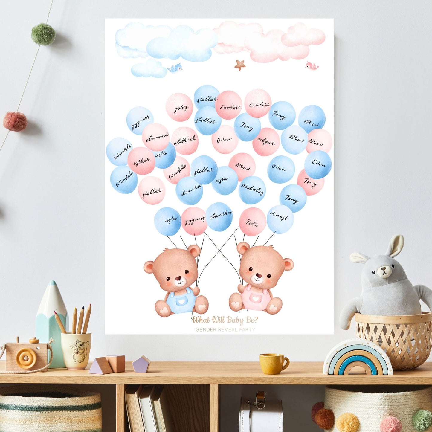 Gender Reveal Baby Shower Game Cards: Fun for Every Party!