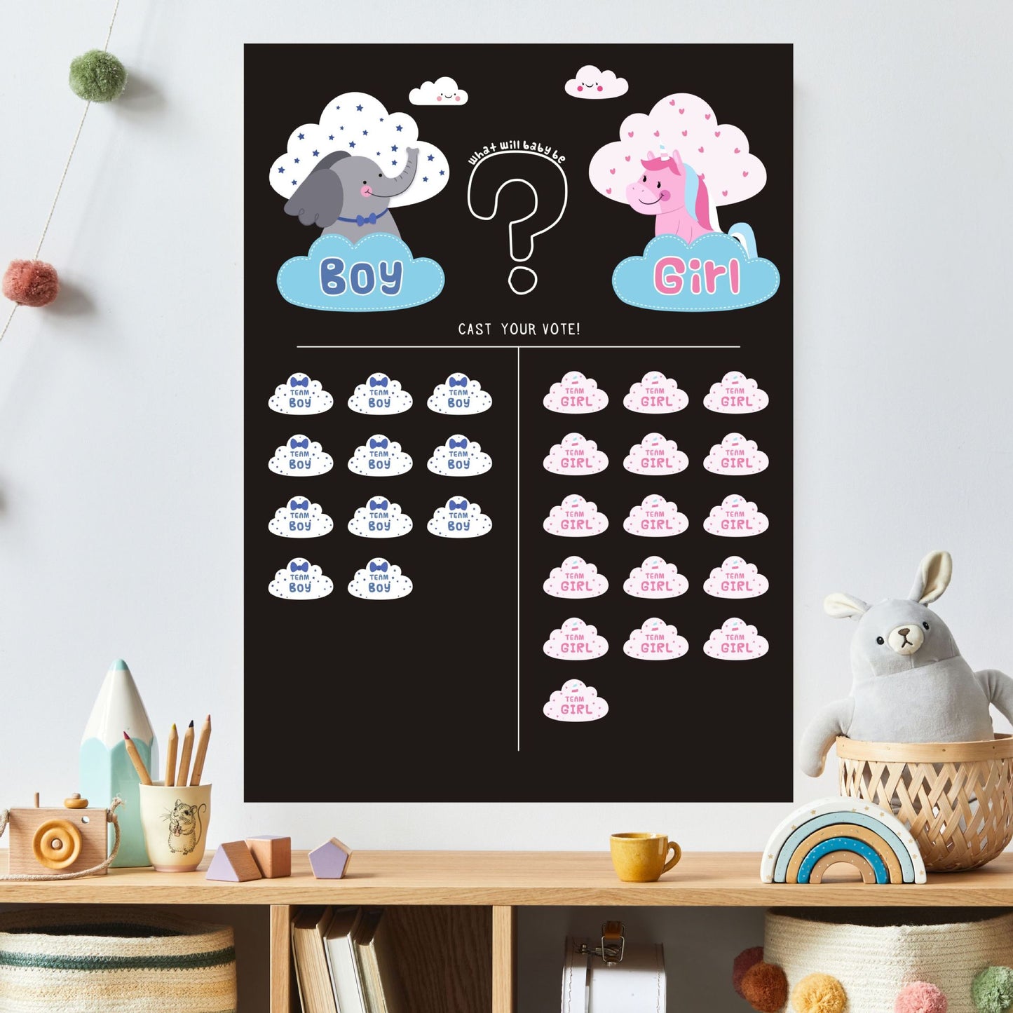 Gender Reveal Baby Shower Game Cards: Fun for Every Party!