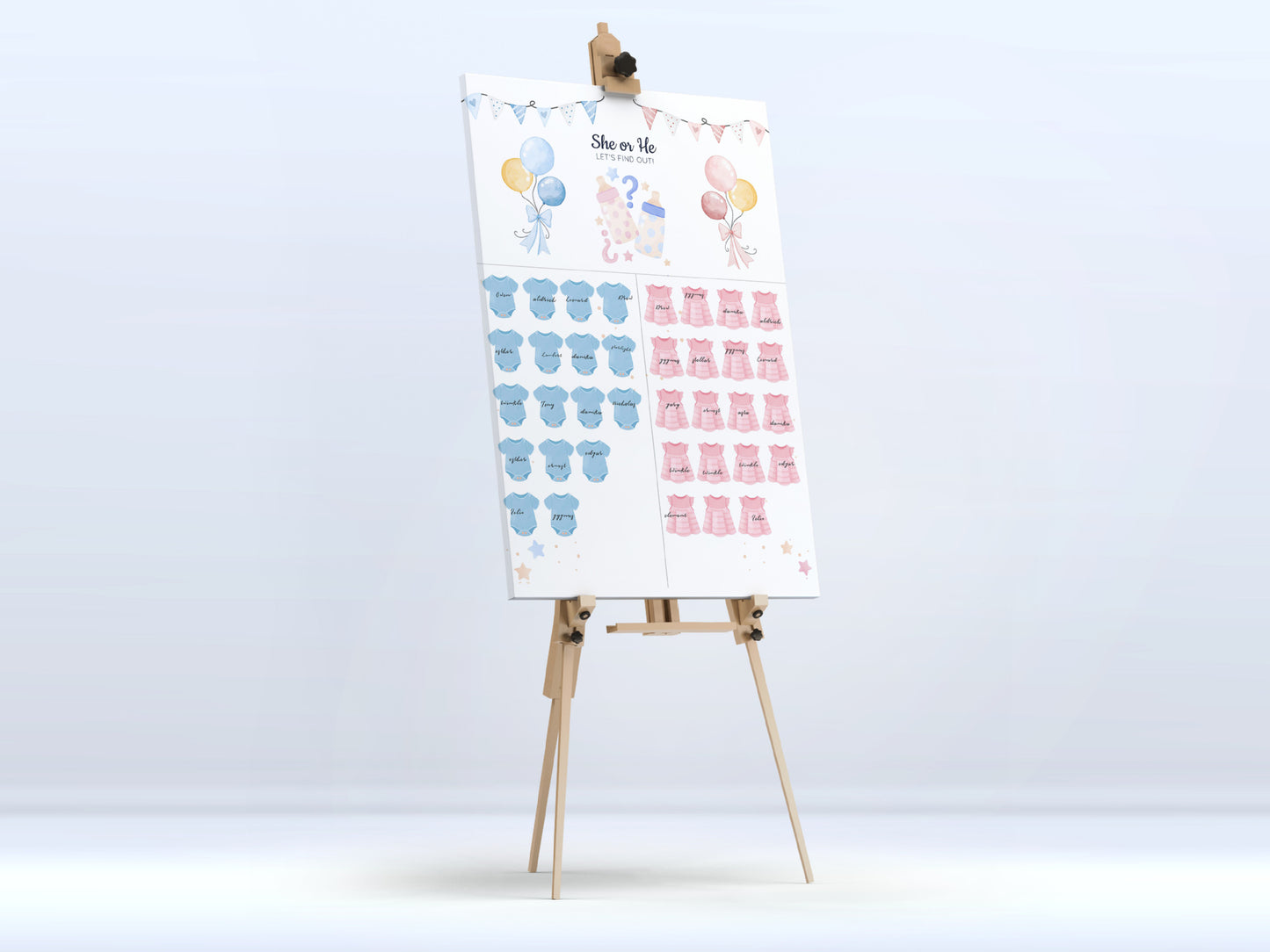 Gender Reveal Baby Shower Game Cards: Fun for Every Party!