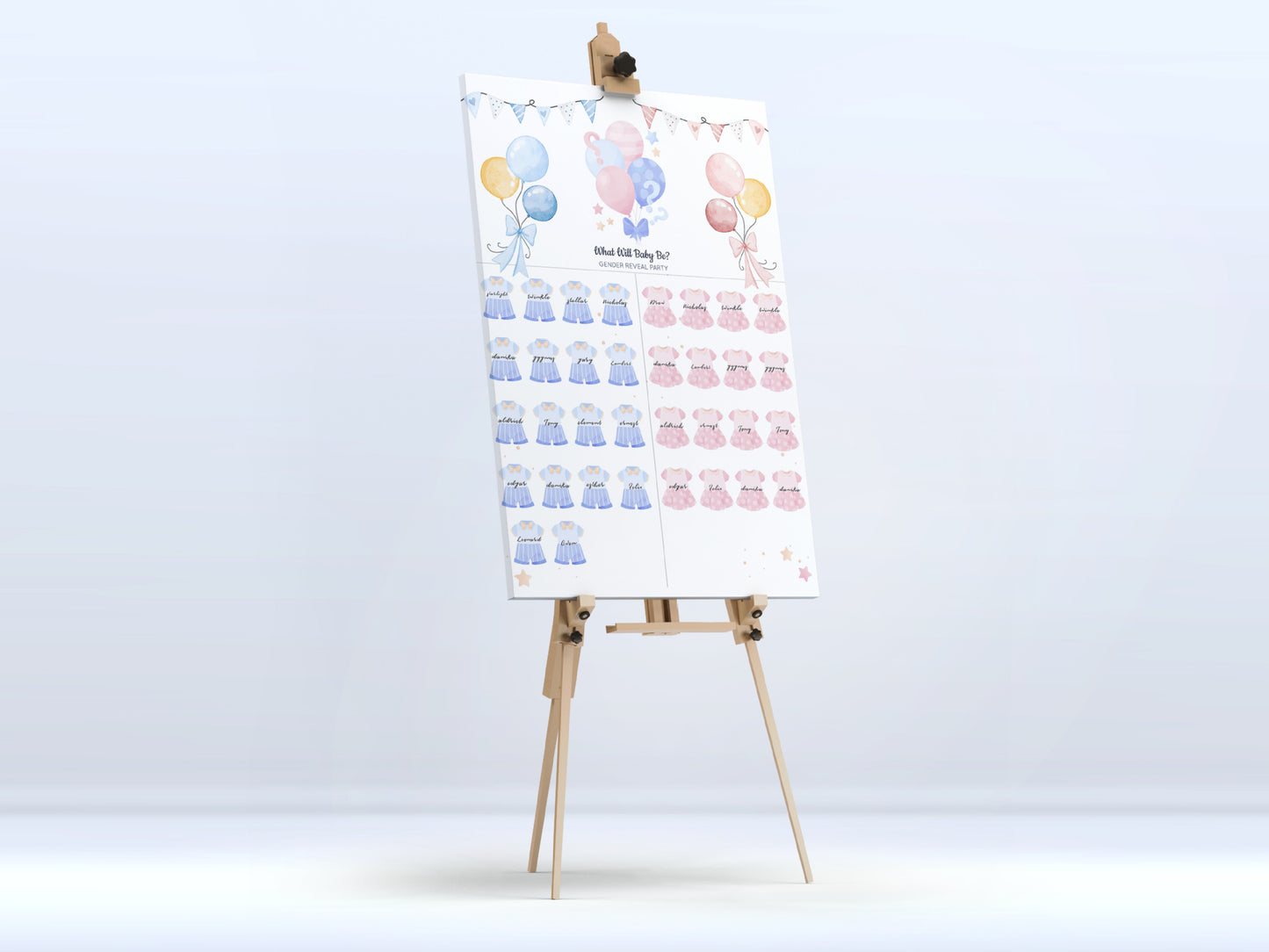 Gender Reveal Baby Shower Game Cards: Fun for Every Party!