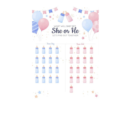 Gender Reveal Baby Shower Game Cards: Fun for Every Party!