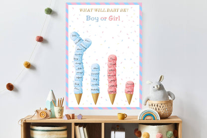 Gender Reveal Baby Shower Game Cards: Fun for Every Party!