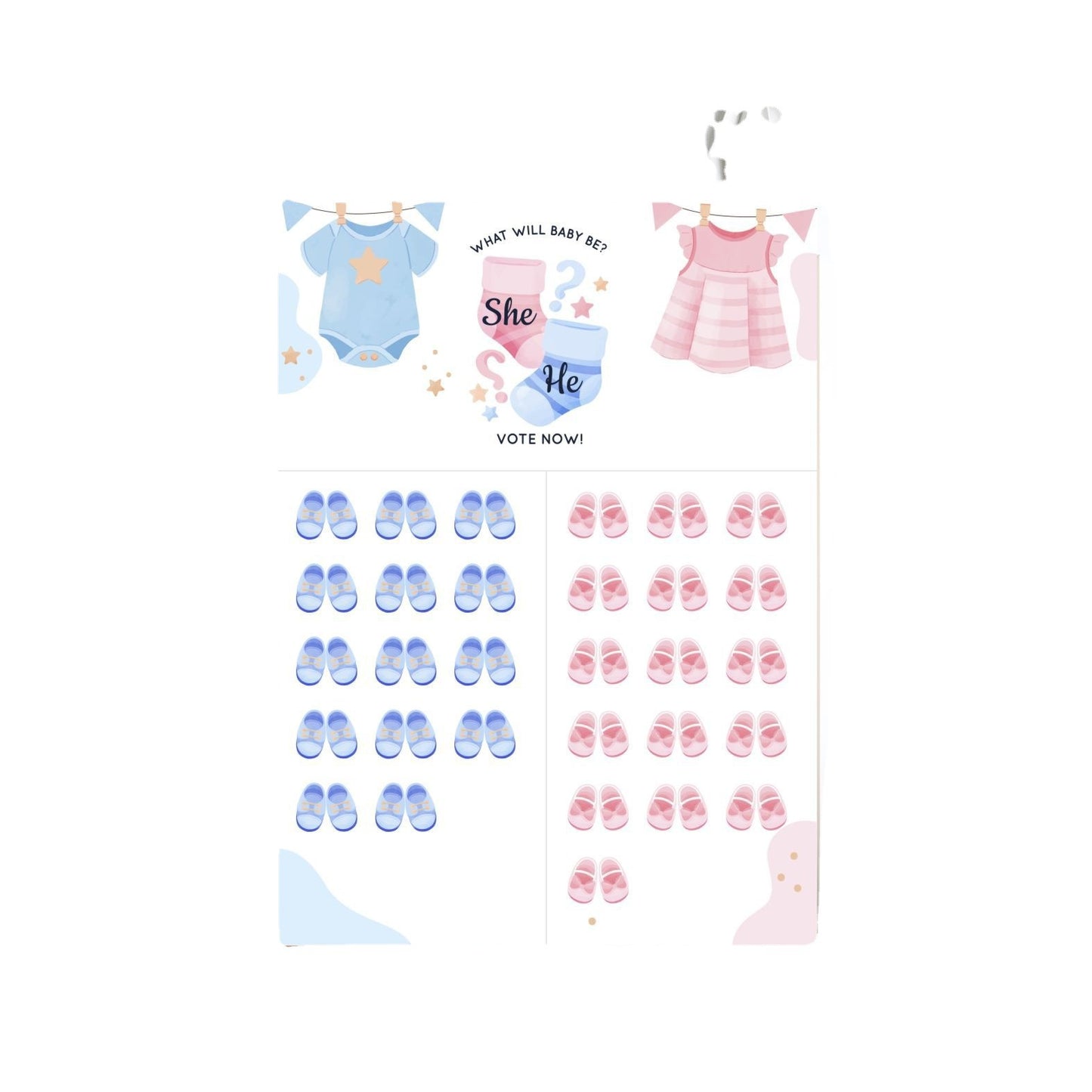 Gender Reveal Baby Shower Game Cards: Fun for Every Party!