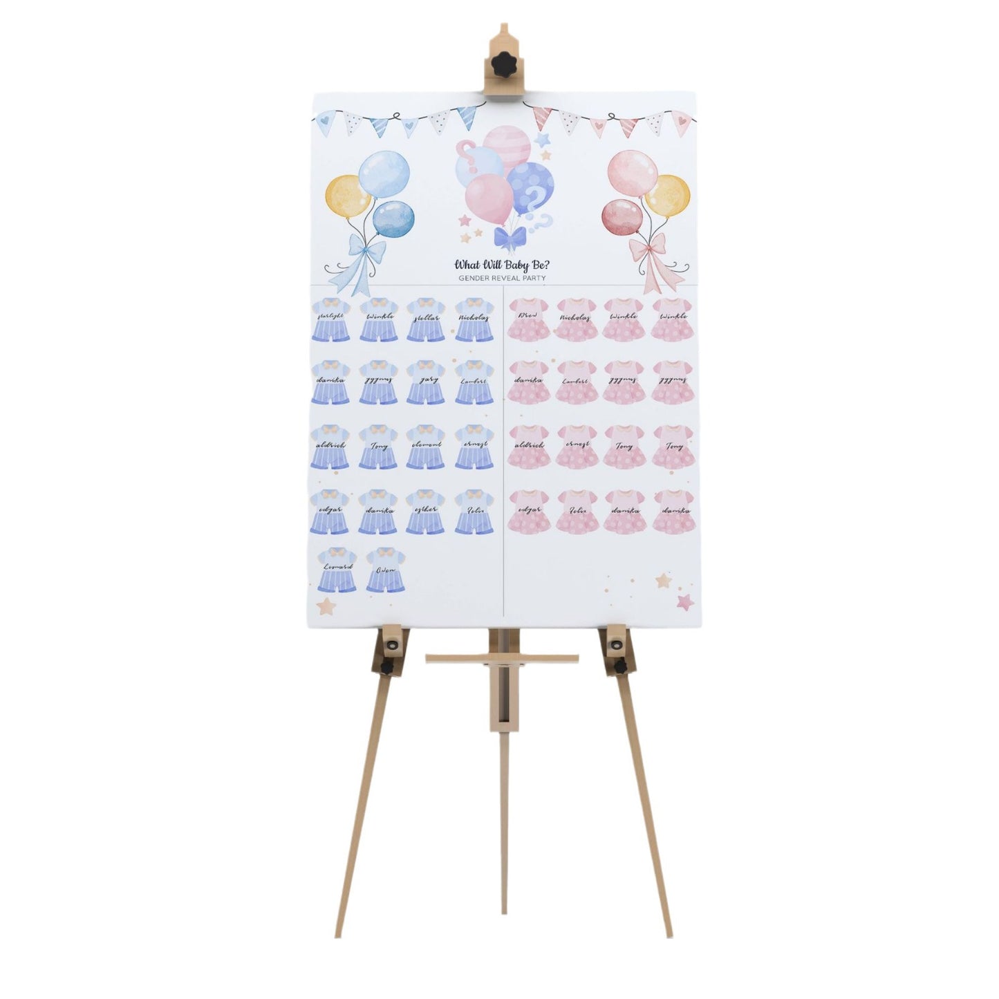 Gender Reveal Baby Shower Game Cards: Fun for Every Party!