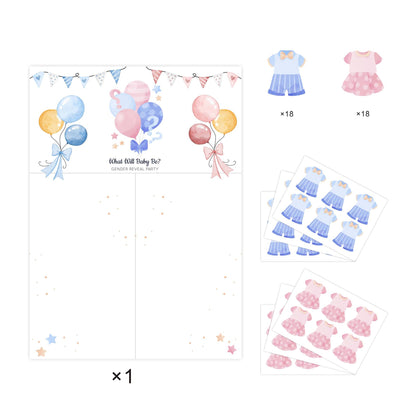 Gender Reveal Baby Shower Game Cards: Fun for Every Party!