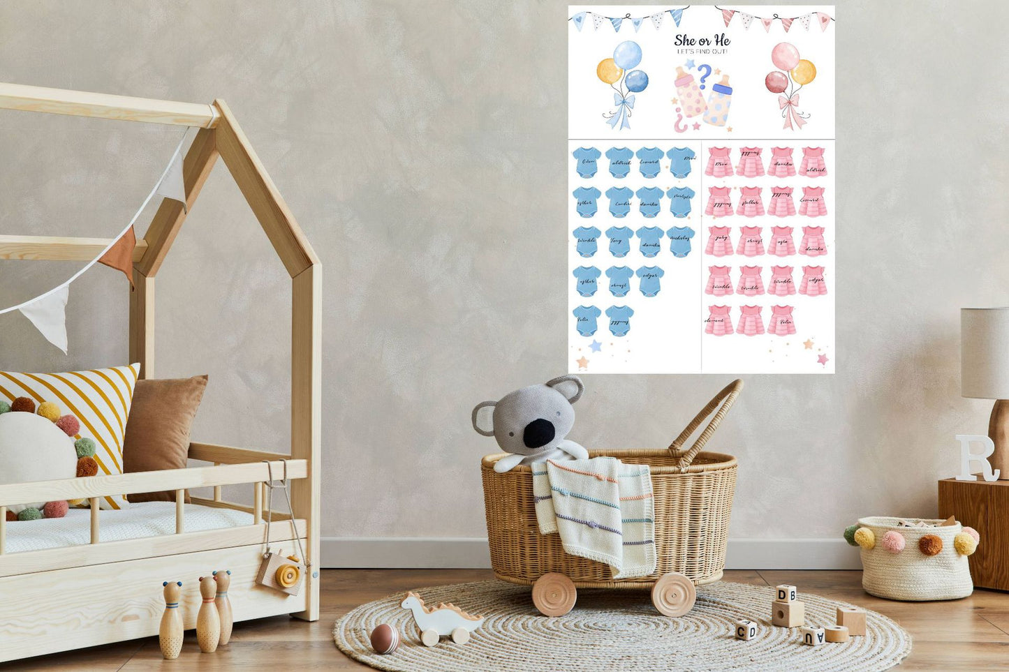 Gender Reveal Baby Shower Game Cards: Fun for Every Party!