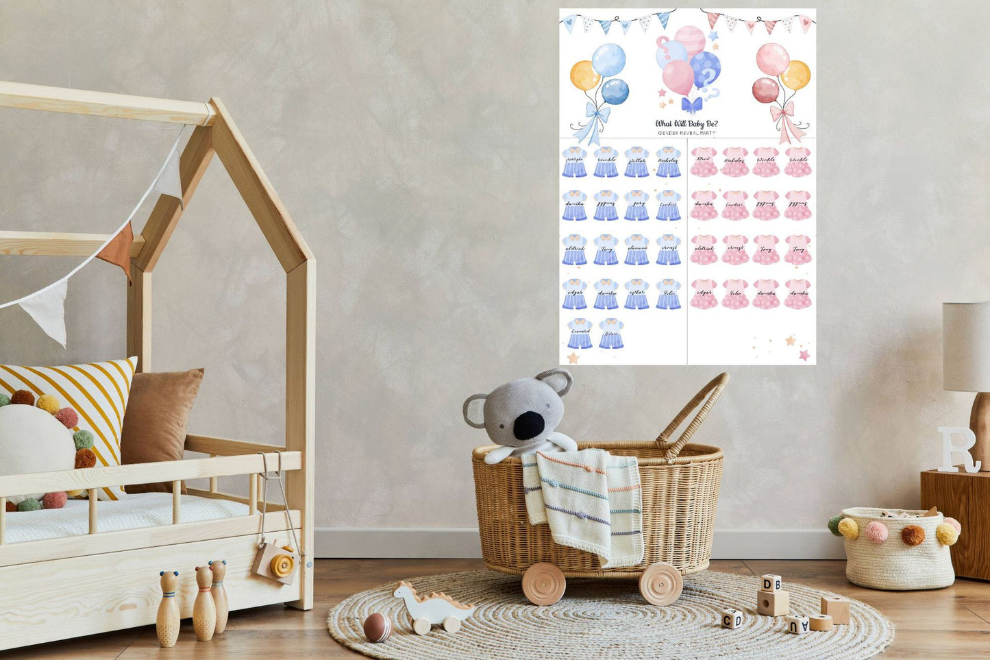 Gender Reveal Baby Shower Game Cards: Fun for Every Party!