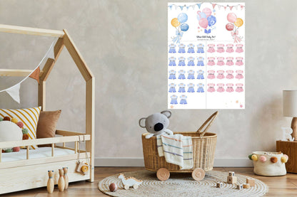 Gender Reveal Baby Shower Game Cards: Fun for Every Party!