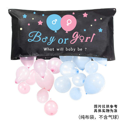 Gender Reveal Balloon Bags - Boy or Girl - Baby Shower Party Supplies