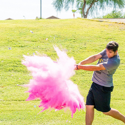 Gender Reveal Corn Powder Filled Baseballs Set