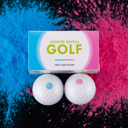 Gender Reveal Powder Golf Balls Set