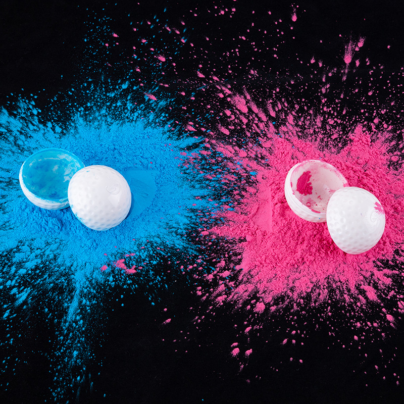 Gender Reveal Powder Golf Balls Set