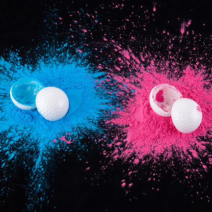 Gender Reveal Powder Golf Balls Set