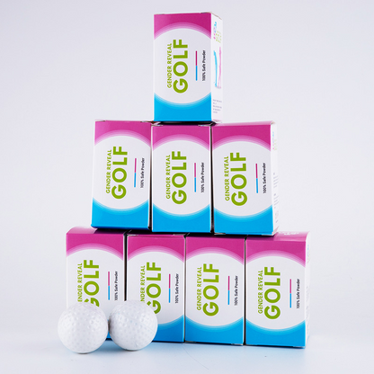 Gender Reveal Powder Golf Balls Set