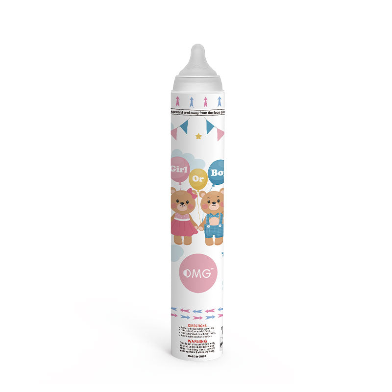 Cañón de celebración con forma de chupete para revelar el género del bebé (varias opciones personalizables disponibles)