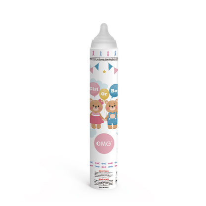 Cañón de celebración con forma de chupete para revelar el género del bebé (varias opciones personalizables disponibles)