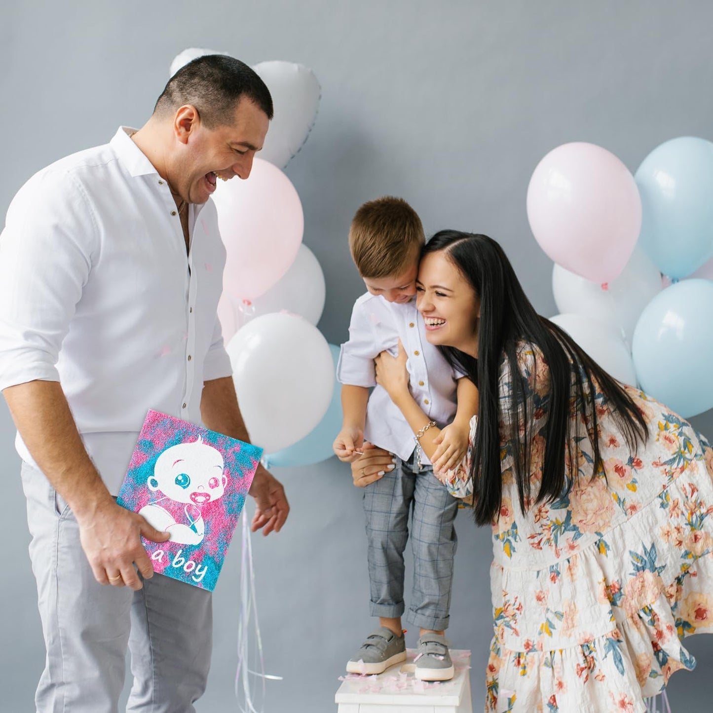 Gender Reveal Exposuring Art Canvas Kit 7.9x9.8 inch