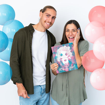 Gender Reveal Exposuring Art Canvas Kit 7.9x9.8 inch