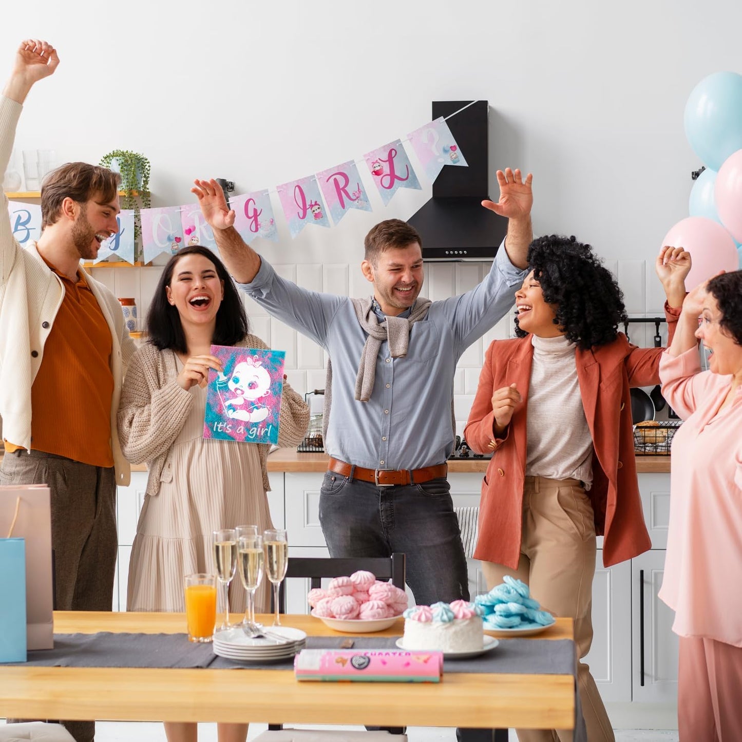 Gender Reveal Exposuring Art Canvas Kit 7.9x9.8 inch