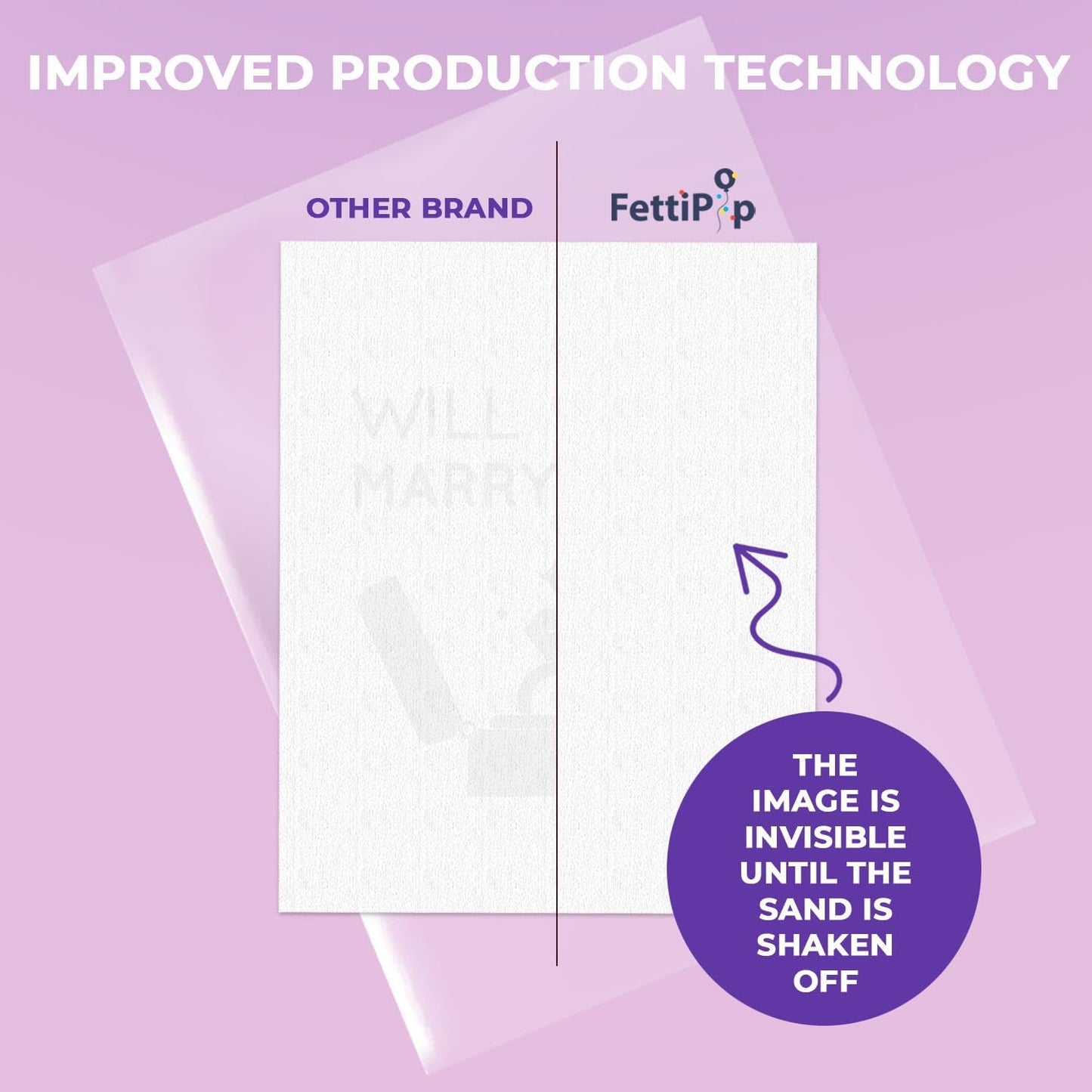 Surprise Engagement Proposal Sign Magic Canvas Art Will You Marry Me 7.9x9.8 inch