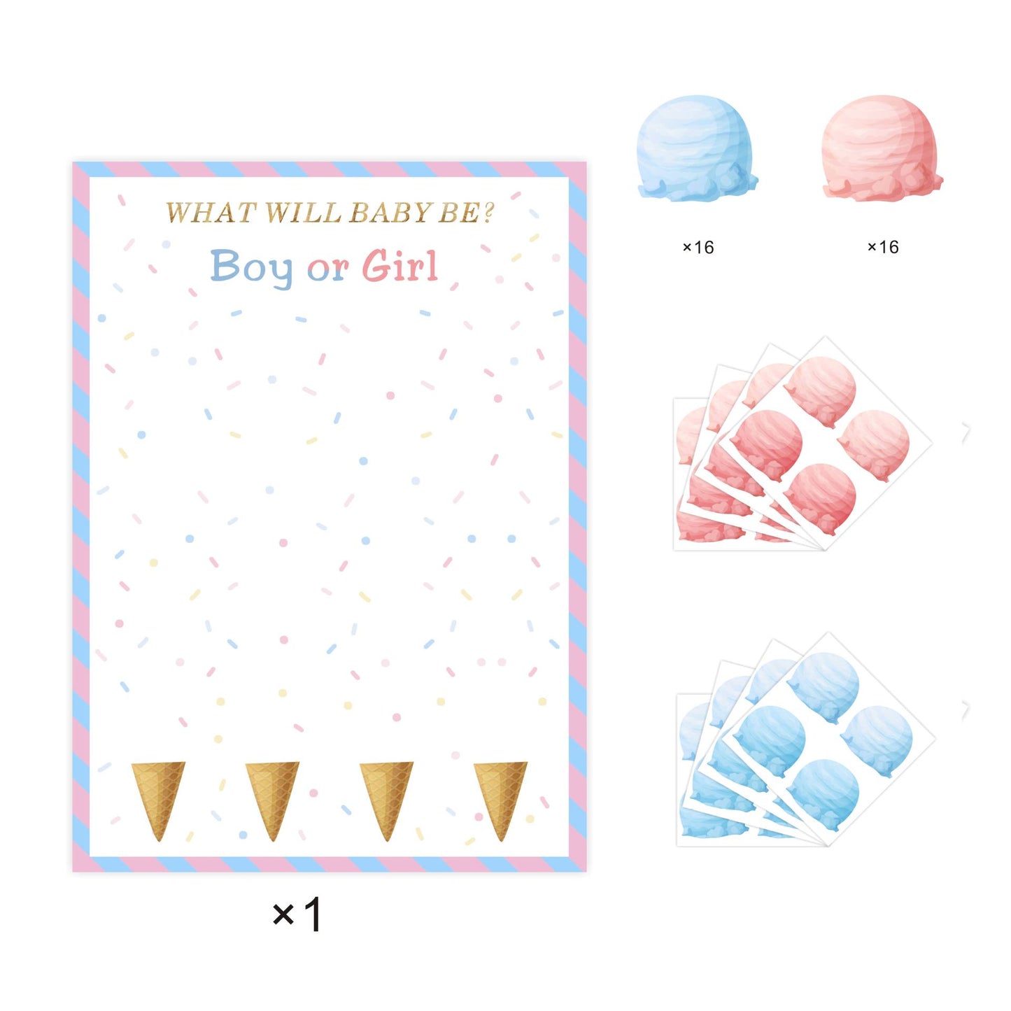 Gender Reveal Baby Shower Game Cards: Fun for Every Party!