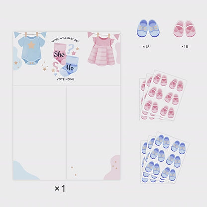 Gender Reveal Baby Shower Game Cards: Fun for Every Party!