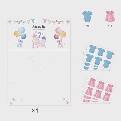 Gender Reveal Baby Shower Game Cards: Fun for Every Party!