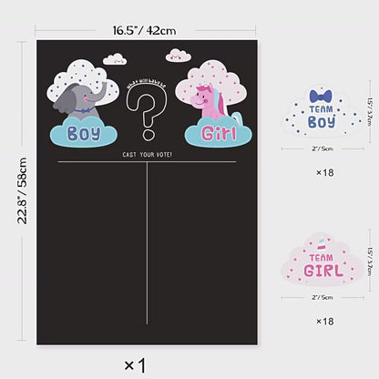 Gender Reveal Baby Shower Game Cards: Fun for Every Party!