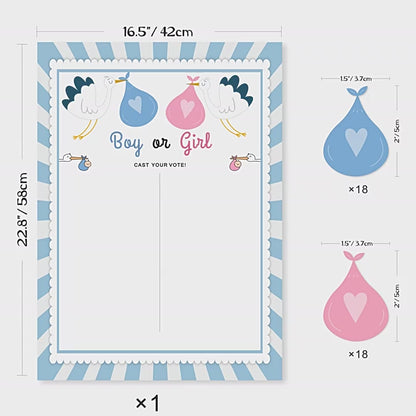 Gender Reveal Baby Shower Game Cards: Fun for Every Party!