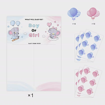 Gender Reveal Baby Shower Game Cards: Fun for Every Party!