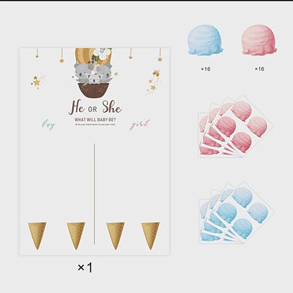 Gender Reveal Baby Shower Game Cards: Fun for Every Party!