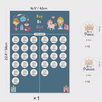 Gender Reveal Baby Shower Game Cards: Fun for Every Party!